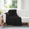 vidaXL Throw Blanket Black 170 x 130 cm Fleece