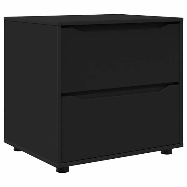 vidaXL Storage Cabinet Black 60 x 48 x 57 cm Engineered Wood