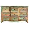 vidaXL Chest of Drawers 130x40x80 cm Solid Reclaimed Wood