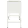 vidaXL Raised Garden Planter White 60 x 26 x 48 cm Steel