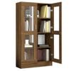 vidaXL Vitrine Cabinet Brown Oak 82.5x30.5x150 cm Engineered Wood