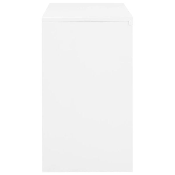 vidaXL Office Cabinet White 90x40x70 cm Steel