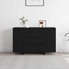 vidaXL Sideboard Black Oak 120 x 41 x 75 cm Engineered Wood