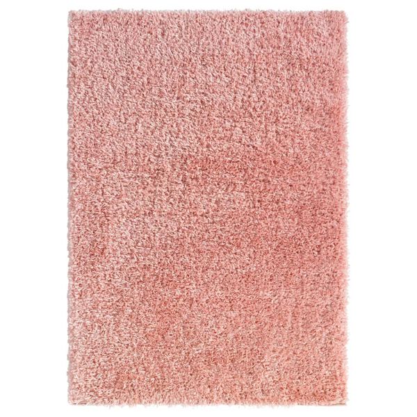 vidaXL High Pile Shaggy Rug Pink 120x170 cm 50 mm