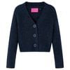 vidaXL Kids'Cardigan Knitted Navy 140