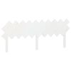 vidaXL Bed Headboard White 196x3x80.5 cm Solid Wood Pine