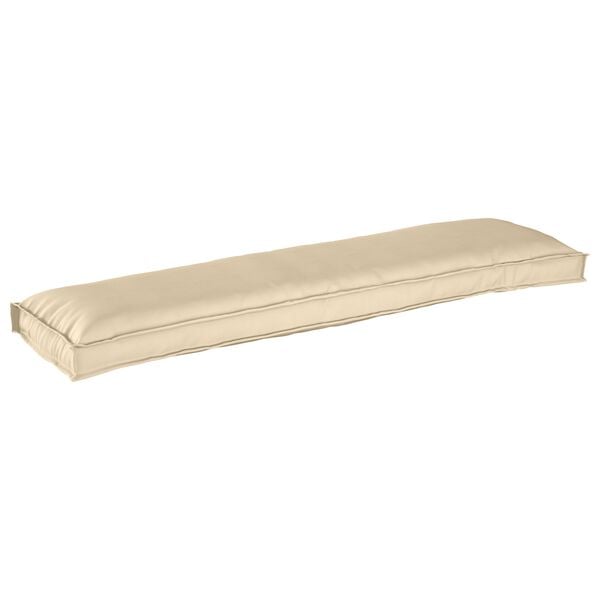 vidaXL Pallet Cushion Set 2 pcs Beige 150 x 40 x 8 cm Oxford Fbric