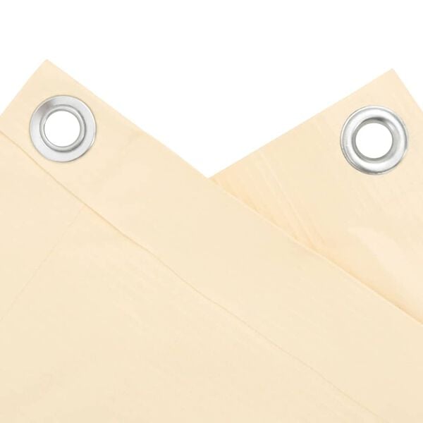 vidaXL Balcony Privacy Screen Cream 1000x120 cm PVC