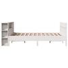 vidaXL Bookcase Bed without Mattress White 120x190 cm Small Double Solid Wood Pine
