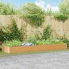 vidaXL Garden Raised Bed 390 x 100 x 36 cm Galvanised Steel