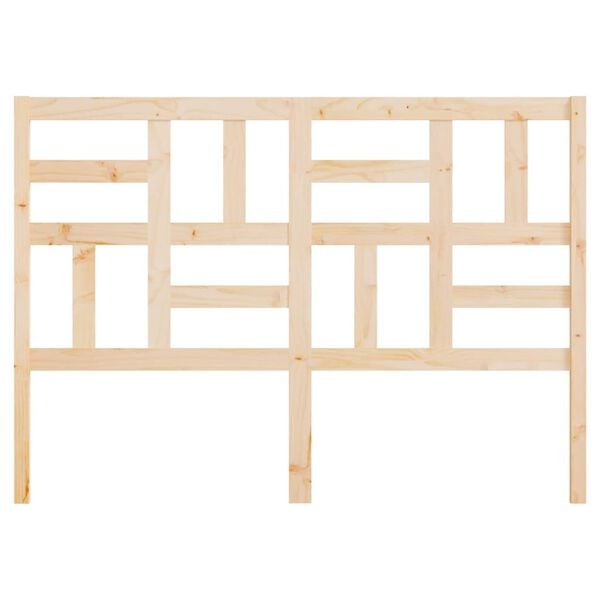 vidaXL Bed Headboard 126x4x104 cm Solid Wood Pine