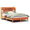 vidaXL Bookcase Bed without Mattress Wax Brown 120x200 cm Solid Wood Pine
