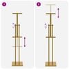 vidaXL Trade Show Displays Gold 26.5 x 26.5 x 127 cm Steel