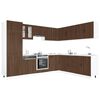 vidaXL 14 Piece Kitchen Cabinet Set Lucca Brown Oak Engineered Wood