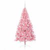 vidaXL Artificial Pre-lit Christmas Tree with 300 LEDs Pink 180 cm PVC