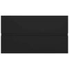 vidaXL 2 Piece Bathroom Furniture Set Black Engineered Wood