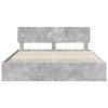 vidaXL Bed Frame Concrete Grey 200 x 200 cm Engineered Wood