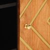 vidaXL Side Cabinet Brown and Black 90x33.5x75 cm Solid Wood Mango
