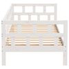vidaXL Day Bed without Mattress White Solid Wood Pine 90x200 cm