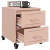 vidaXL Bedside Cabinets 2 pcs Pink 36x39x43.5 cm Steel