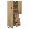 vidaXL Highboard with Drawer 2 pcs Artisan Oak 69.5 x 34 x 180 cm
