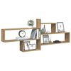 vidaXL Wall Shelf Artisian Oak 167.5x18x68 cm Engineered Wood