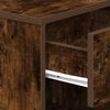 vidaXL Bedside Cabinet with Drawer Smoked Oak 39x28x41 cm