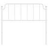 vidaXL Metal Replace Headboard White 107 cm