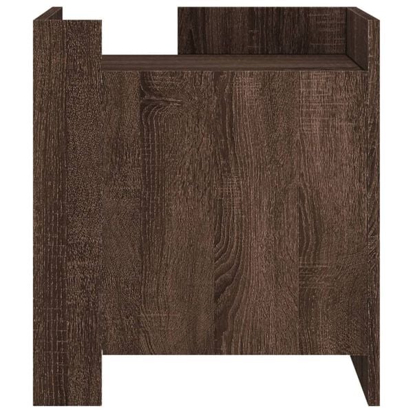 vidaXL Bedside Cabinet Brown Oak 45x50x50 cm Engineered Wood