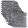 vidaXL Mosaic Tiles Grey 30 x 30 cm Marble
