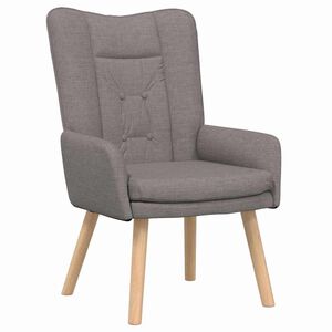 vidaXL Armchair Taupe 63 x 67 x 94 cm Sherpa Fabric
