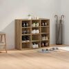 vidaXL Shoe Cabinet Artisan Oak 77.5 x 30 x 67 cm Engineered Wood