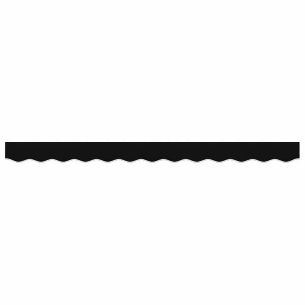 vidaXL Awning Valance Black 280 x 20 cm Canvas