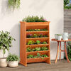 vidaXL Herb Planter 6-Tier Wax Brown 69x40x101.5 cm Solid Wood Pine