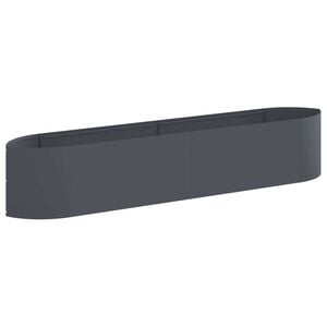 vidaXL Raised Garden Bed Anthracite 220 x 40x 40 cm Steel