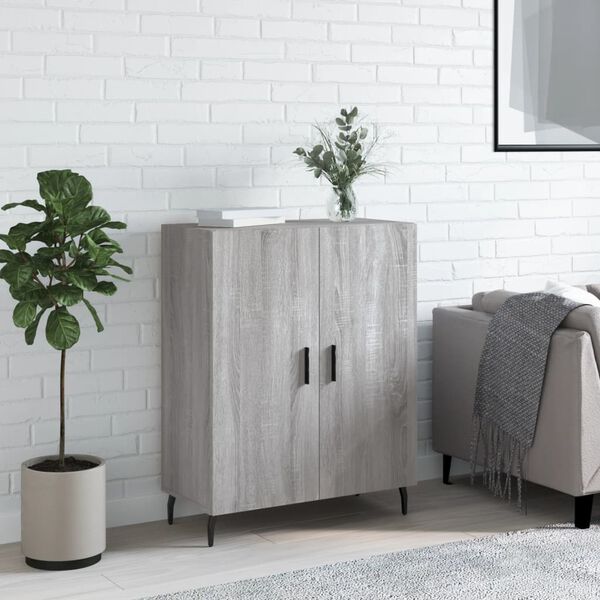 vidaXL Sideboard Grey Sonoma 69.5x34x90 cm Engineered Wood