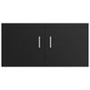 vidaXL Wall Mounted Cabinet Black 80x39x40 cm Engineered Wood