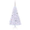 vidaXL Artificial Christmas Tree with Stand White 120 cm PVC and Steel