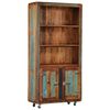 vidaXL Highboard 90x35x183 cm Solid Reclaimed Wood
