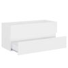 vidaXL 2 Piece Bathroom Furniture Set White Engineered Wood