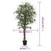 vidaXL Artificial Maple Tree 504 Leaves 150 cm Green