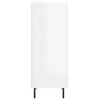 vidaXL Sideboard High Gloss White 34.5x34x90 cm Engineered Wood