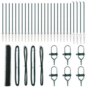 vidaXL Welded Wire Fence with Spikes 50 x 1.4 m (W x H)