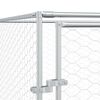 vidaXL Outdoor Dog Kennel with Roof Silver 10x10x2.5 m Galvanised Steel