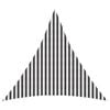 vidaXL Sunshade Sail 4 x 4 x 4 m HDPE Triangular Anthracite and White
