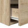 vidaXL Wall-mounted Bedside Cabinet Sonoma Oak 38x34x40 cm