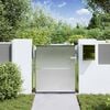 vidaXL Garden Gate with Lock Silver 96 x 100 cm Stainless Steel