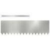 vidaXL Lawn Edging 10 pcs 100 x 0.05 x 30 cm Galvanised Steel Silver