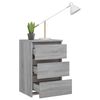 vidaXL Bed Cabinets 2 pcs Grey Sonoma 40x35x62.5 cm Engineered Wood