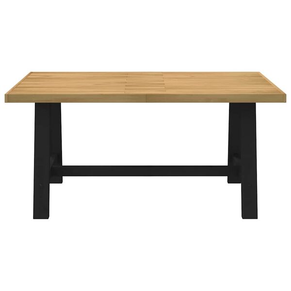 vidaXL Dining Table NOAIN A-Shaped Legs 160x90x75 cm Solid Wood Pine